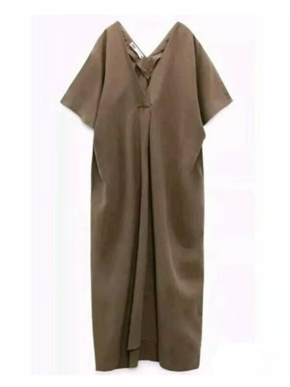 ZARA Linen Lyocell Tunic Dress with Pleat
